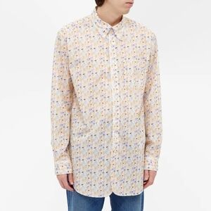 Engineered Garments 19Th Century Button Down Dancers Print Shirt Size S